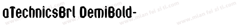 aTechnicsBrl DemiBold字体转换